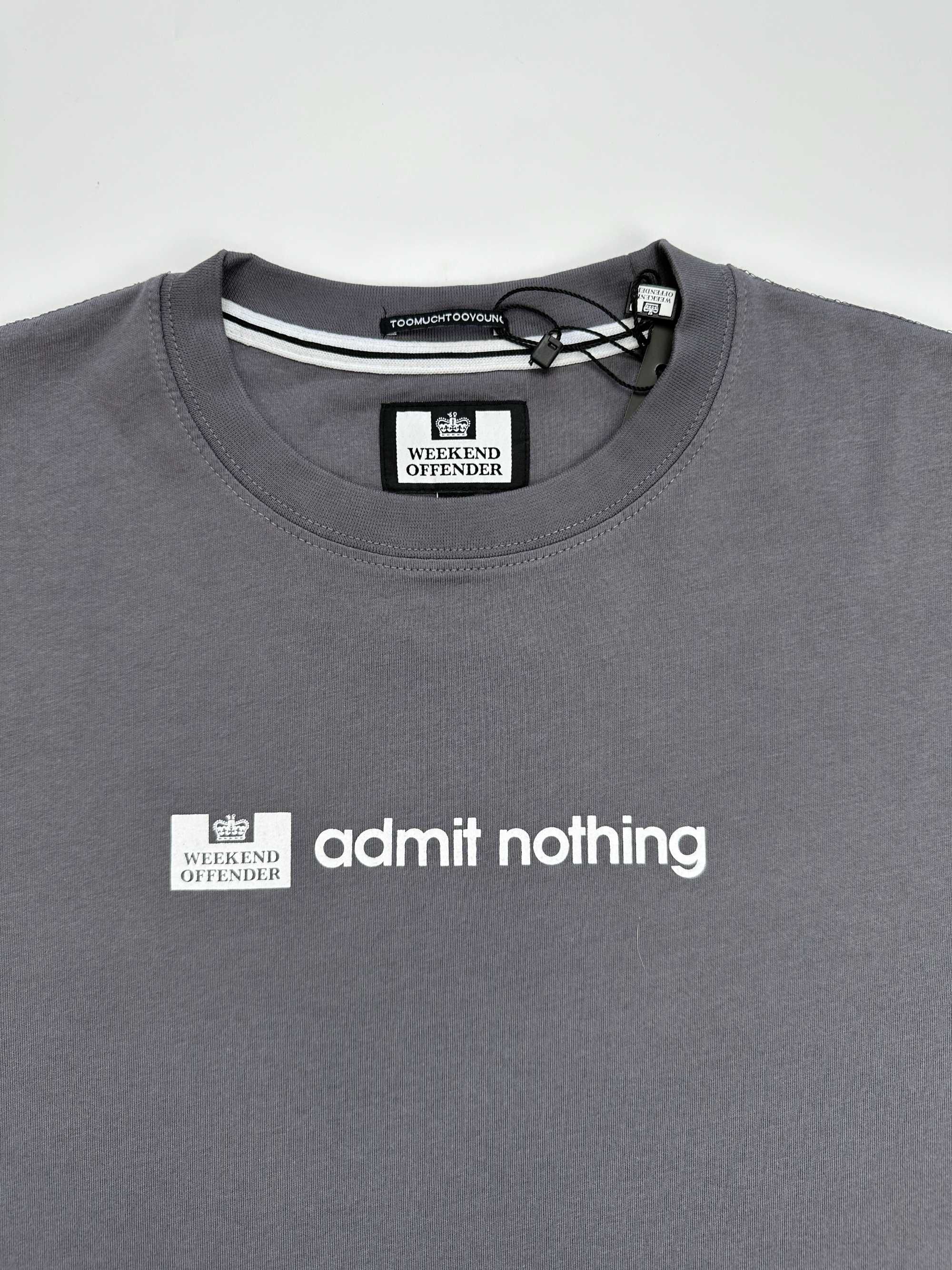 › Футболка Weekend Offender Admit Nothing Grey | Оригінал