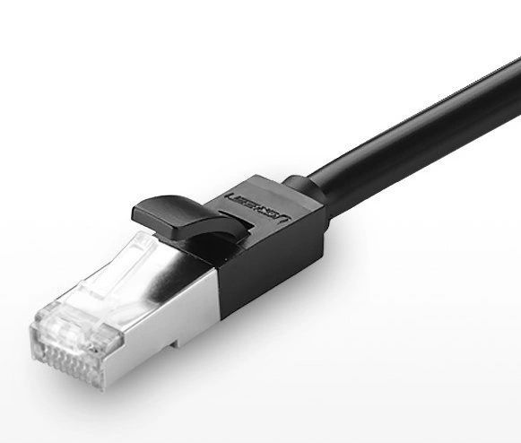 Ugreen przedłużacz kabel internetowy Ethernet RJ45 Cat 6 FTP 2m czarny