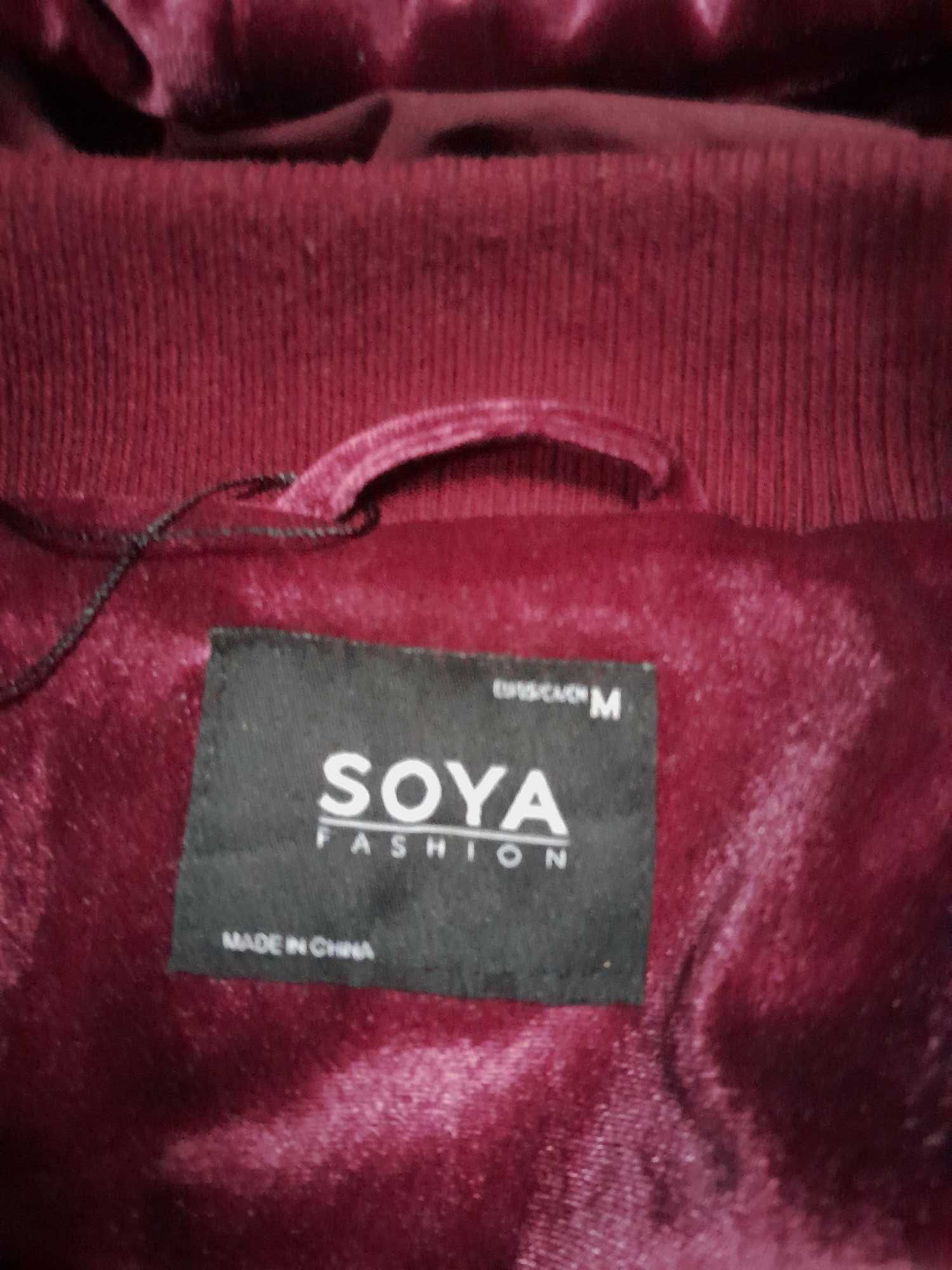 kurtka welurowa/ bomberka Soya Fashion roz. M