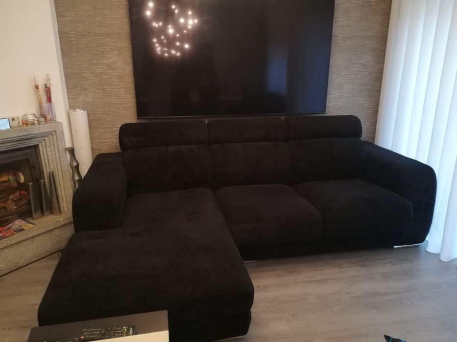 Sofá com chaise longue