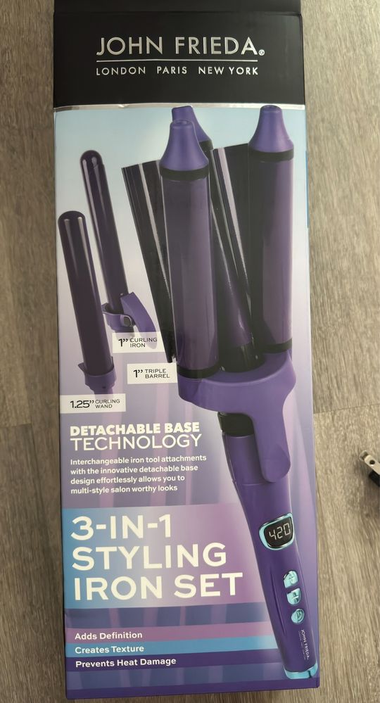 John Freida 3-in-1 Styling Iron Set плойка потрійна, мультистайлер