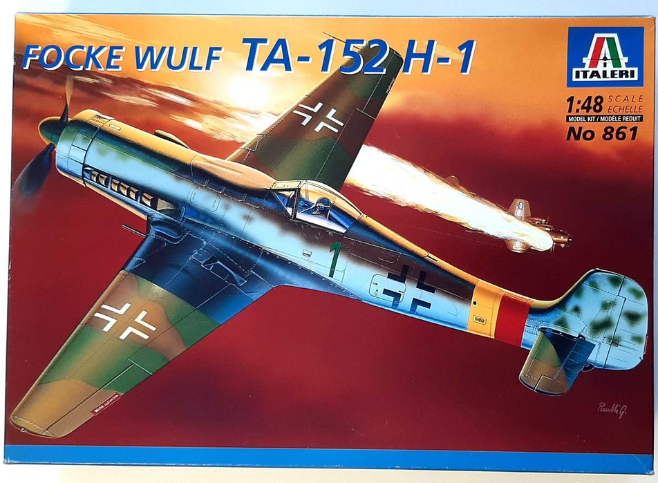 Model plastikowy Focke Wulf TA-152 H-1 + elem. EDUARD 1/48 ITALERI