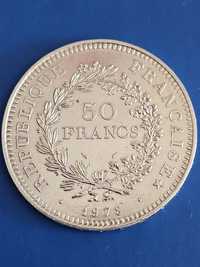 Moedas 50 Francs 1978 e 1974