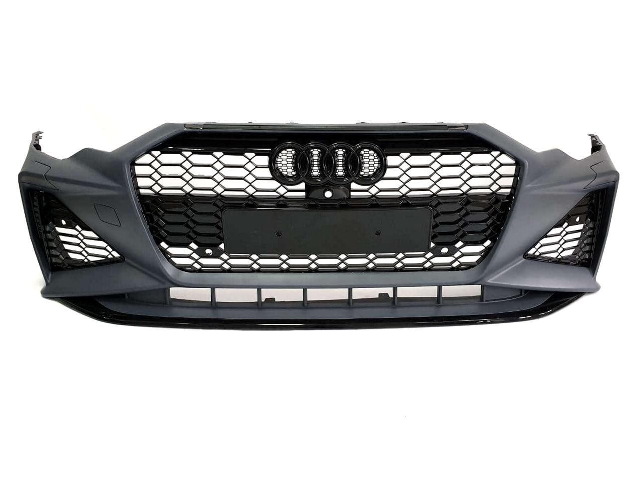 Передний бампер в стиле RS Audi A6 C8 2018-2022 Без дистронника