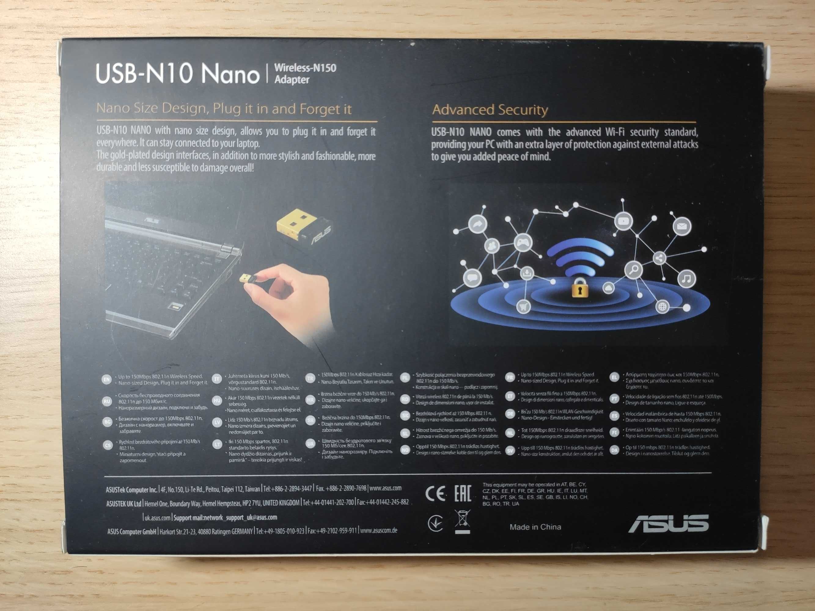 Wi-Fi адаптер Asus USB-N10 Nano