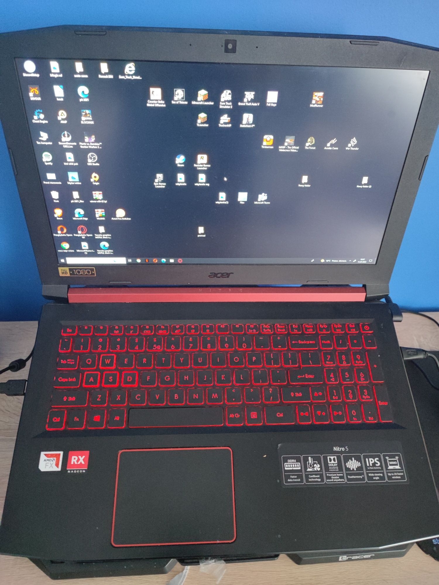 Laptop gamingowy Acer nitro 5 (biurowy)