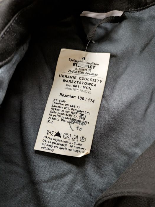 Ubranie czołgisty warsztatowca wz.601 MON bluza 100/174