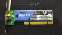 Karta sieciowa WiFi PCI - Linksys 2,4 GHz