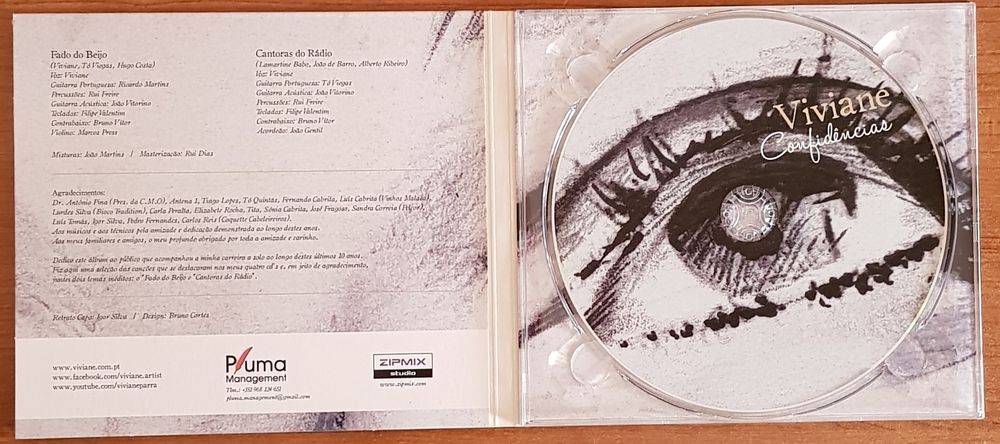 CD's da Viviane "Confidências" e "Viviane canta Piaf"