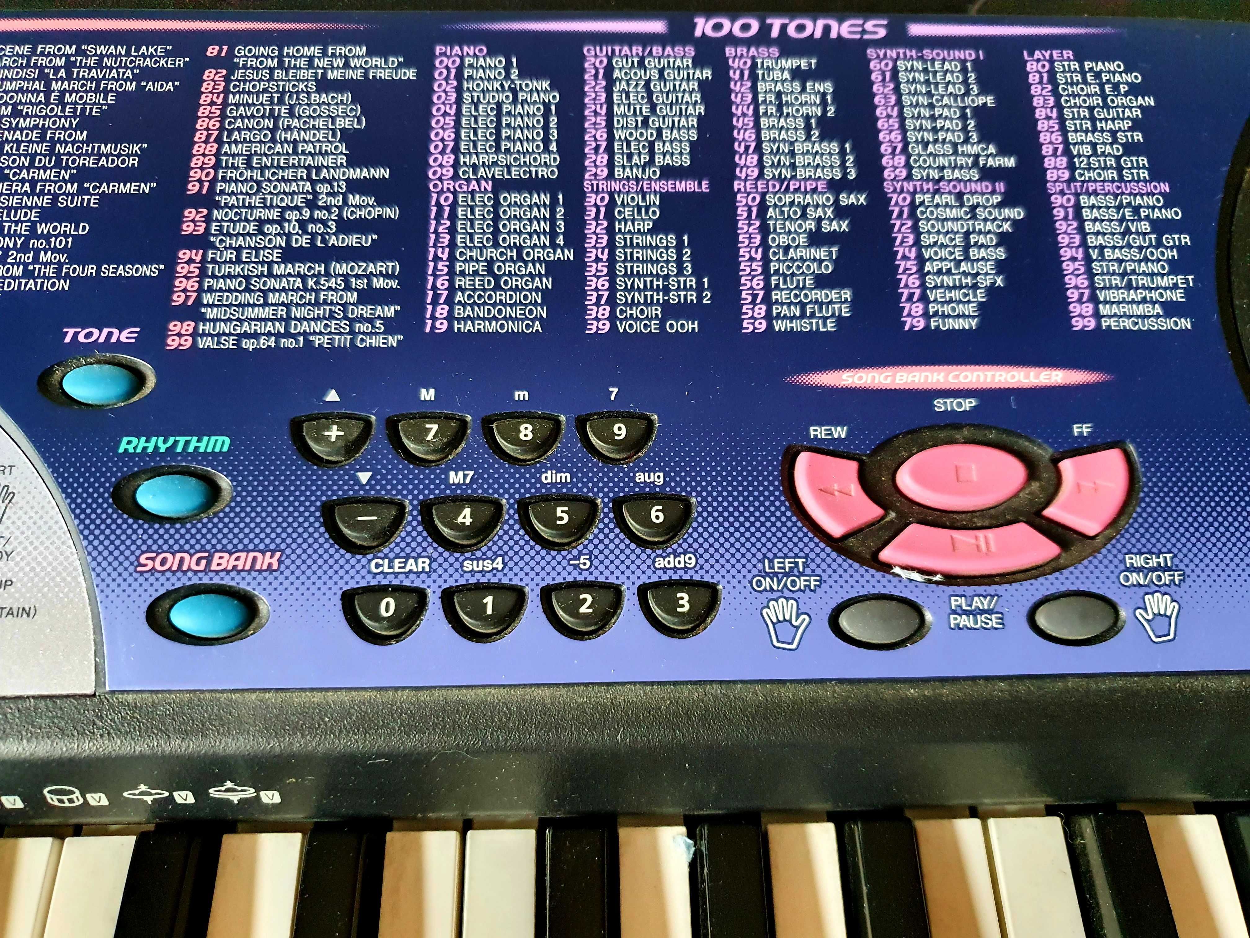 Keyboard Casio, Ekran, MIDI, stan bardzo dobry
