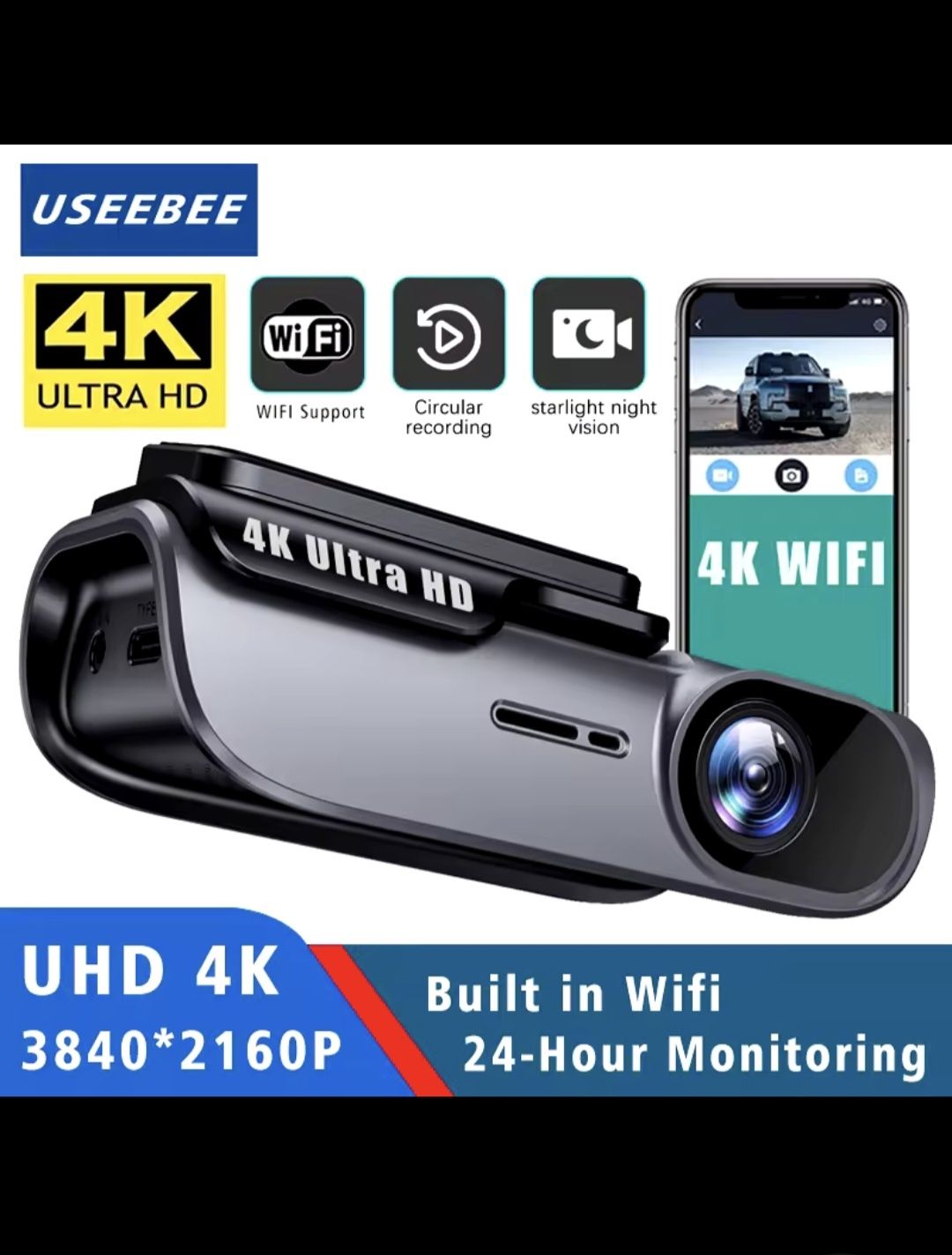 Wi-Fi GPS-реєстратори 4K та 2K