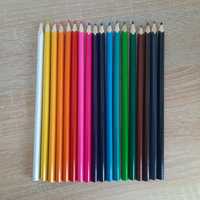 Олівці кольорові у кейсі та без 18 штук