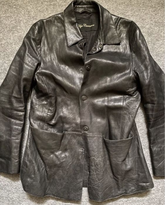 Куртка чоловіча шкіряна  Ugo Cacciatori Rick Owens