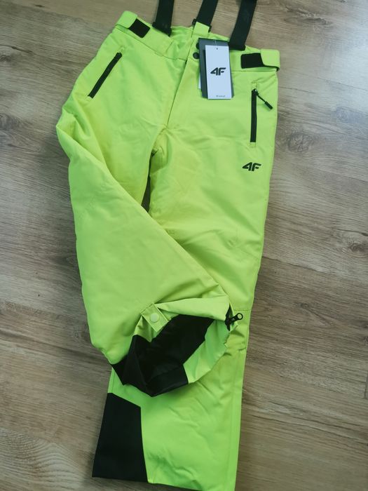 Spodnie narciarskie chłopięce 4F zimowe kombinezon membrana 8000 na sz