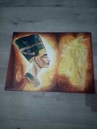 Obraz faraon olej na płótnie 60x80 duży