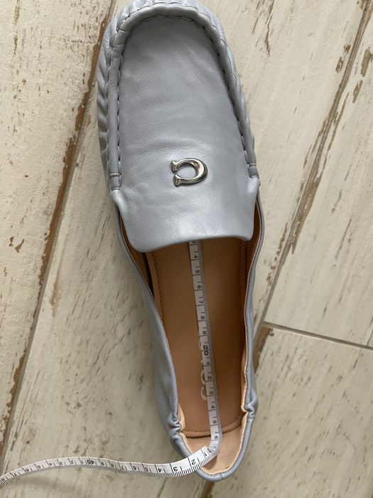 COACH Ronnie Loafer, Серые лофферы натуральная кожа р 39