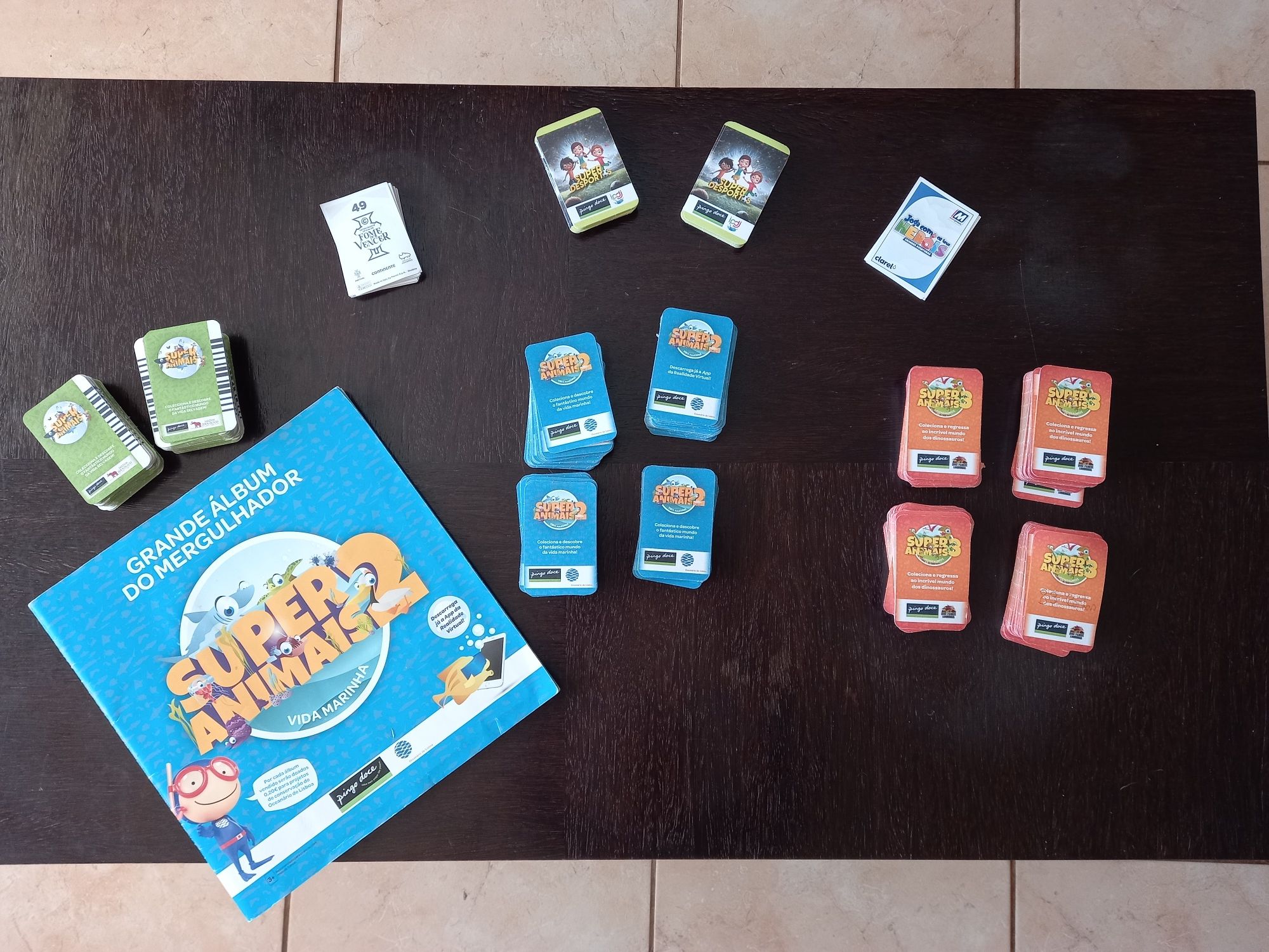 Pack cartas Super Animais 1, 2 e 3, e Super Desportos, Fome de Vencer