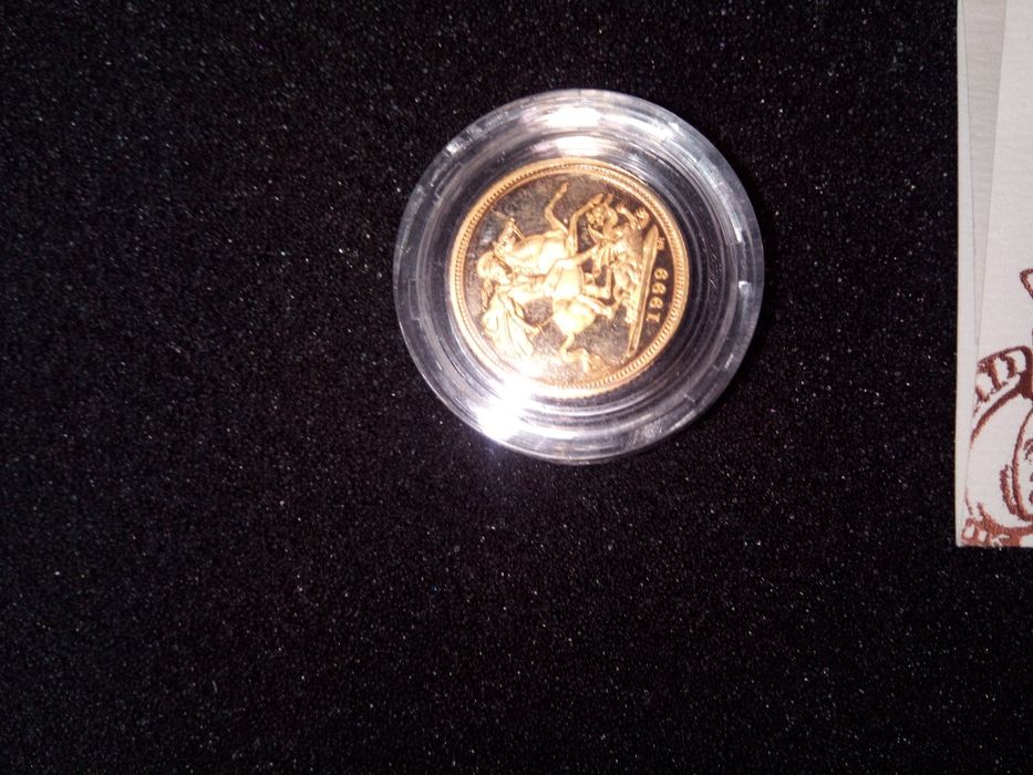 Meia libra esterlina em ouro Proof