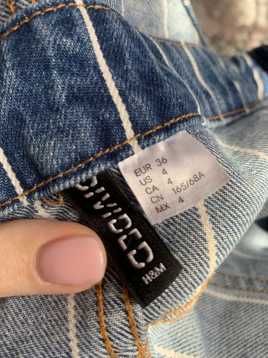 Spódnica ogrodniczki H&M 36 sukienka jeansowa