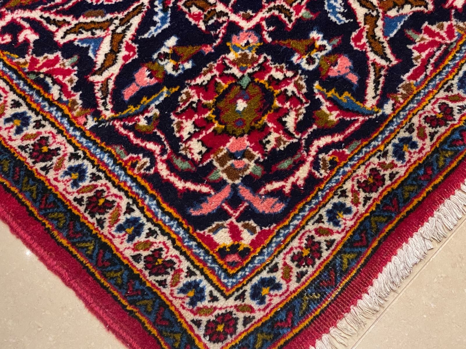 Keshan Persja 316 # 200 Perski dywan ręcznie tkany - wełniany z Iranu