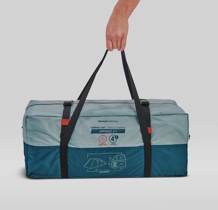 Tenda de Campismo Quechua Arpenaz 4.1 – 4 Pessoas (1 Quarto + Espaço d