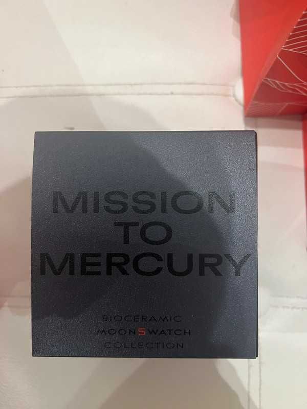 Omega x Swatch SO33A100 Merkury wodoodporny do 50m + elastyczny sznur