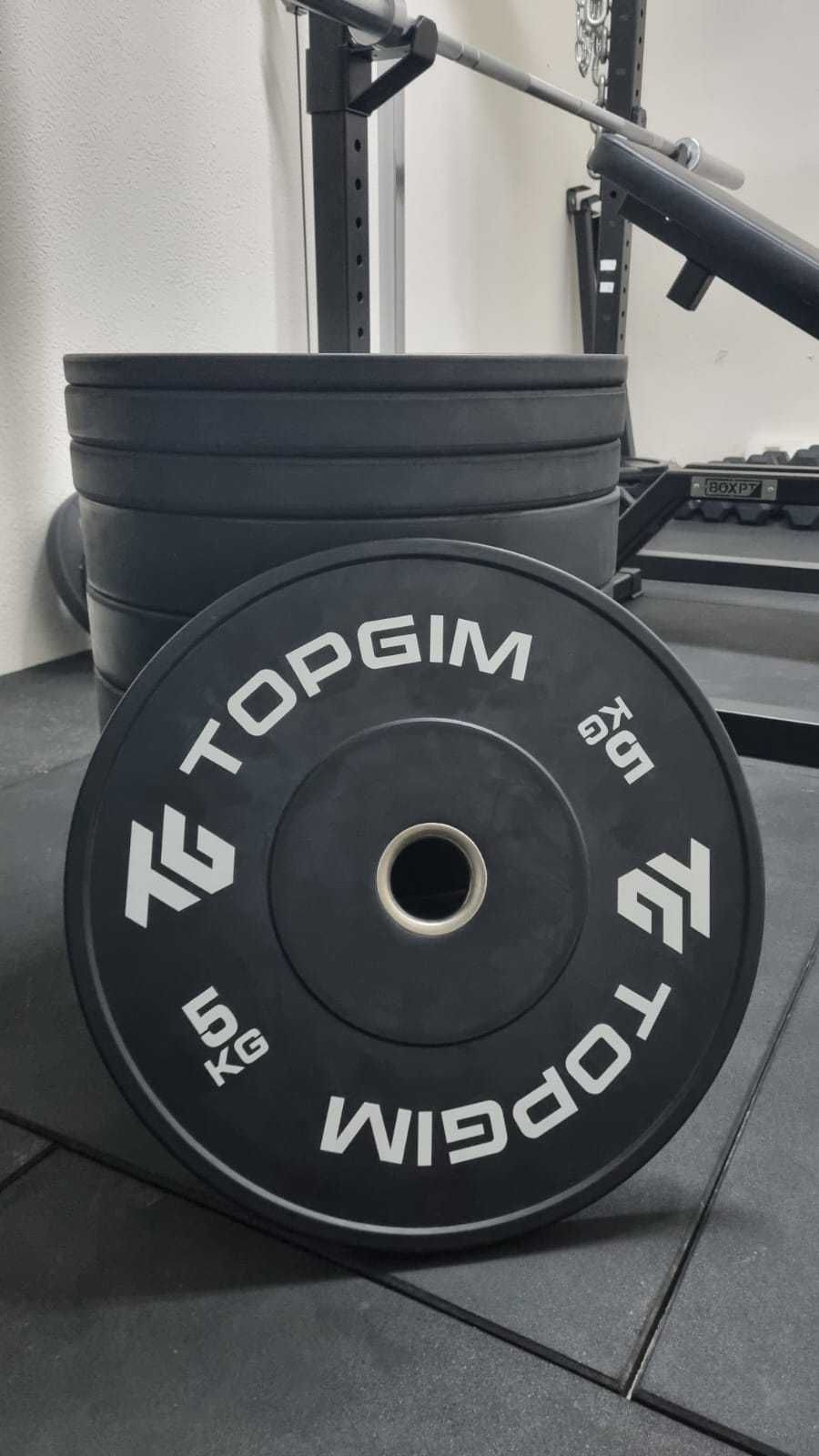 Discos Olímpicos Borracha (Bumper Plates) total 150kg