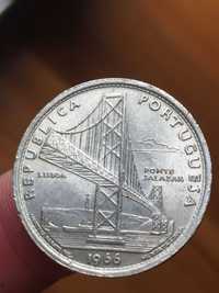 moeda em prata 1966 Ponte Salazar