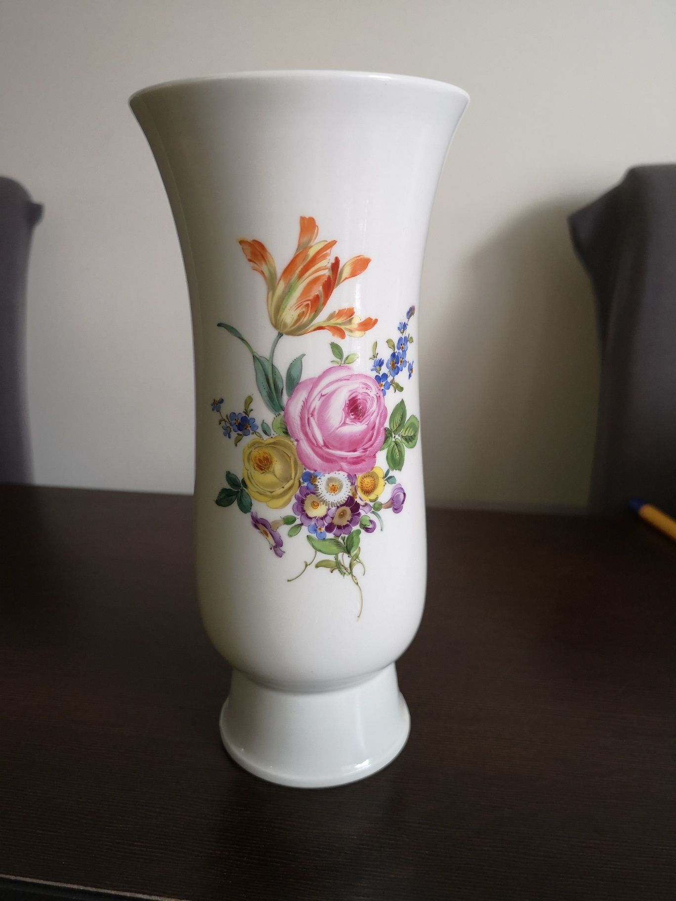 Wazon kwiaty Miśnia Meissen porcelana lata 20'/30' art deco