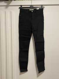 Czarne jeansy z wysokim stanem High Waist Skinny Jegginsy