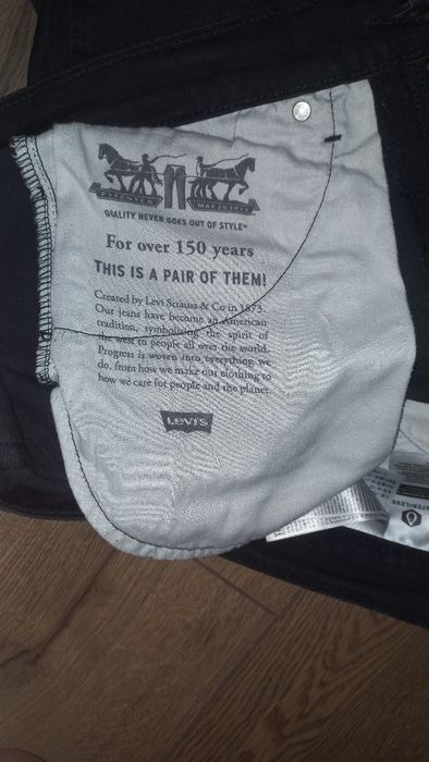 джинси левайс(514) чёрные (W34 L30)