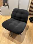 DYVLINGE fotel obrotowy Ikea czarny/granatowy/klubowy