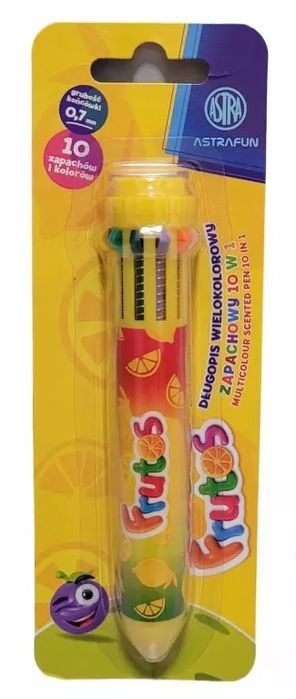 Astra Frutos Długopis Wielokolorowy Zapachowy 10 w 1. Astra
