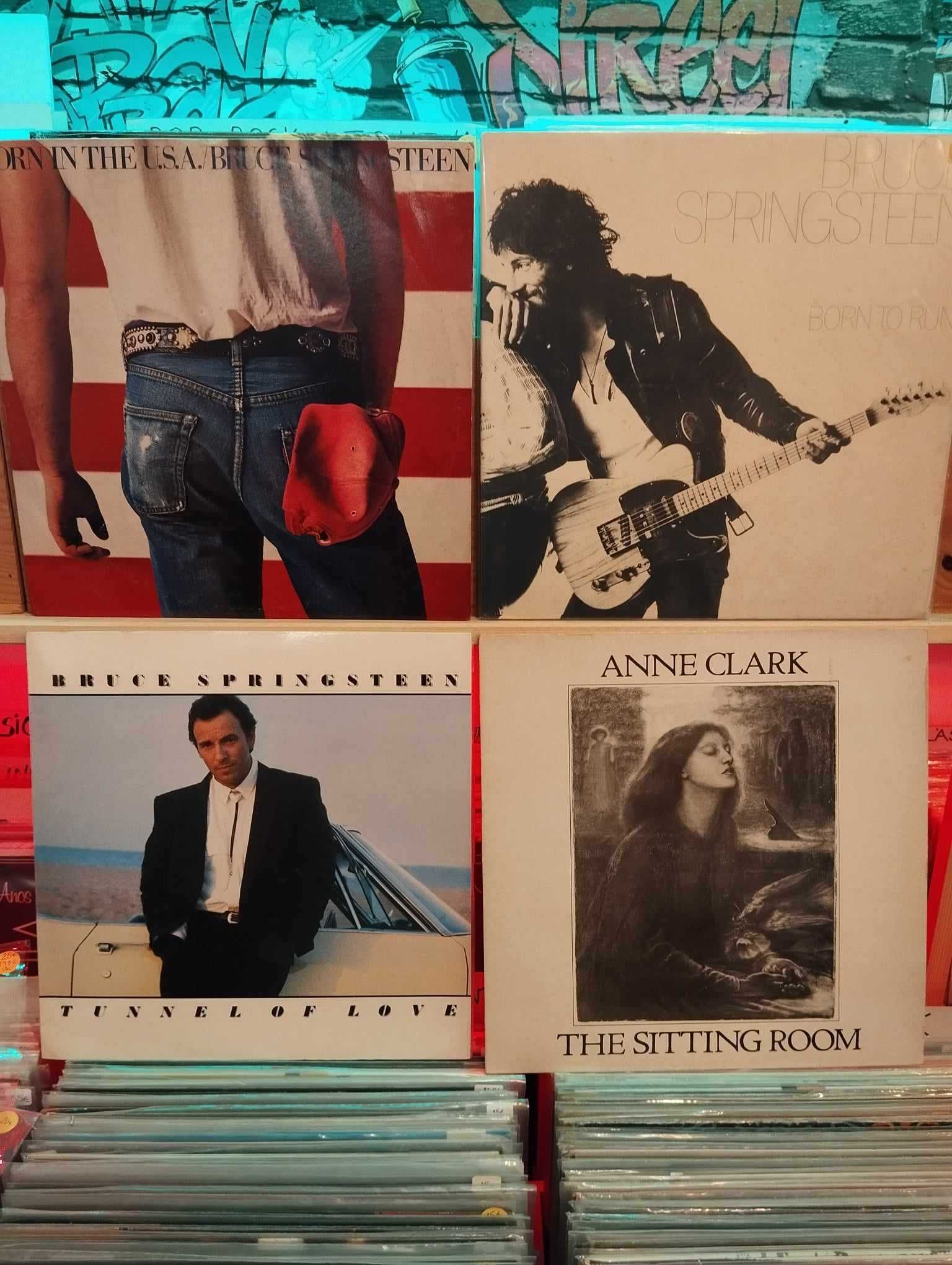 Vinil - David Bowie , Springsteen, Blondie,Bon Jovi,Clash, Anne Clarck