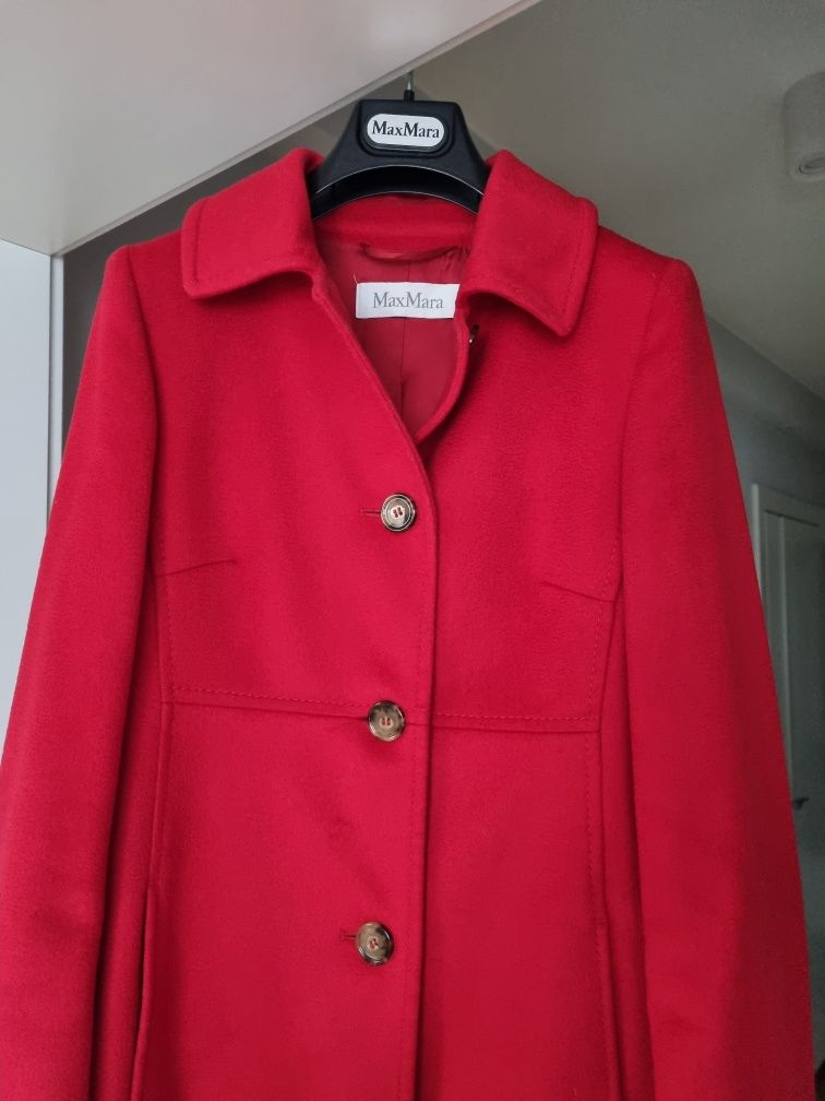 Płaszcz damski wełniany, oryginalny produkt Max Mara