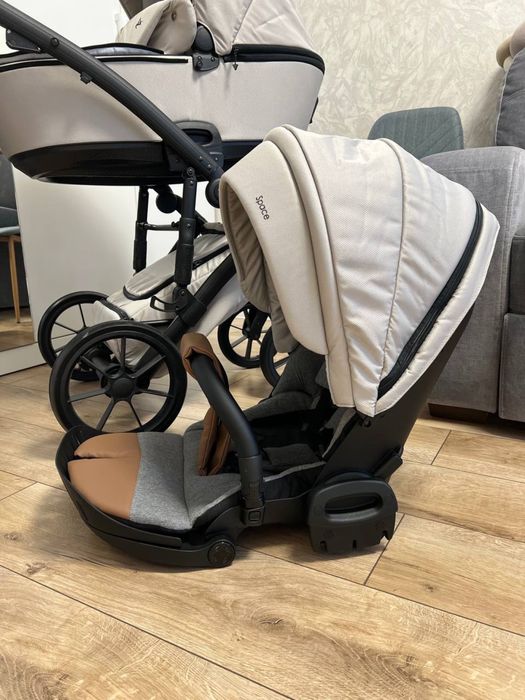 Коляска 2 в 1 Junama Space Beige 02, Візок дитячий, коляска