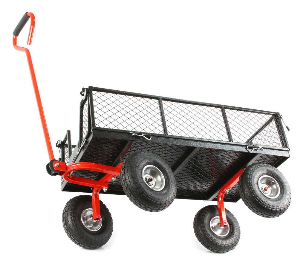 NOWY Wózek Transportowy Ogrodowy Taczka Przyczepka z rączką 400KG