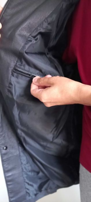 Casaco de Couro tipo Sobretudo, Lindo e Sem USO!