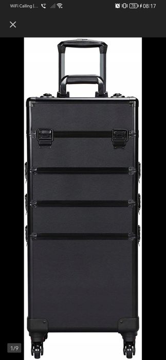 Kuferek kosmetyczny na kółkach