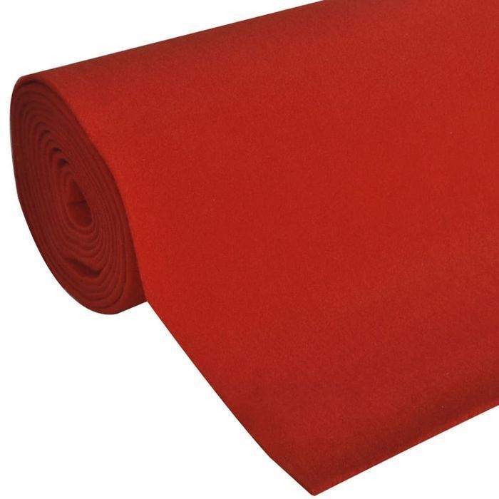 vidaXL Czerwony dywan 1 x 10 m, bardzo ciężki 400 g/m2