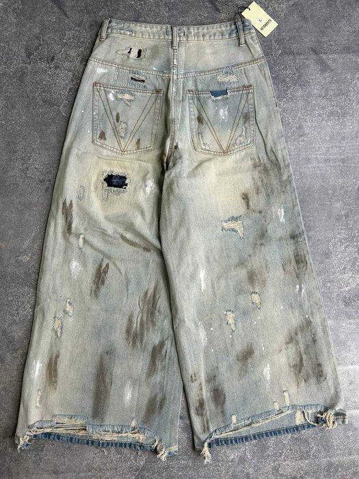 Джинси Vetements Cargo faded baggy archive синие джинсы distressed L