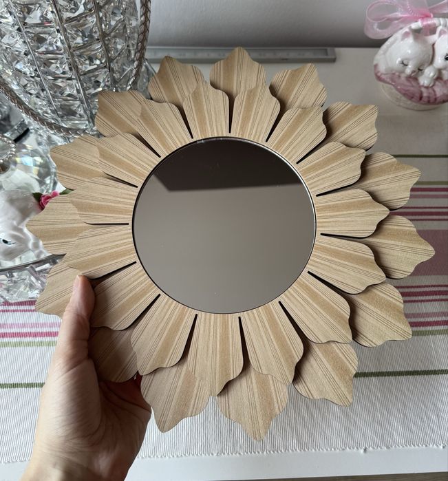 Lustro ozdobne do powieszenia ścienne boho