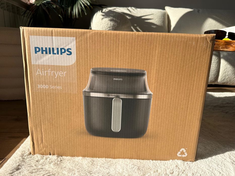 Frytkownica beztłuszczowa 3000 series Airfryer 7.2 l czarno-srebrna