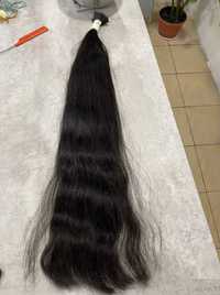 волосы для наращивания 80 см черные южно-русские