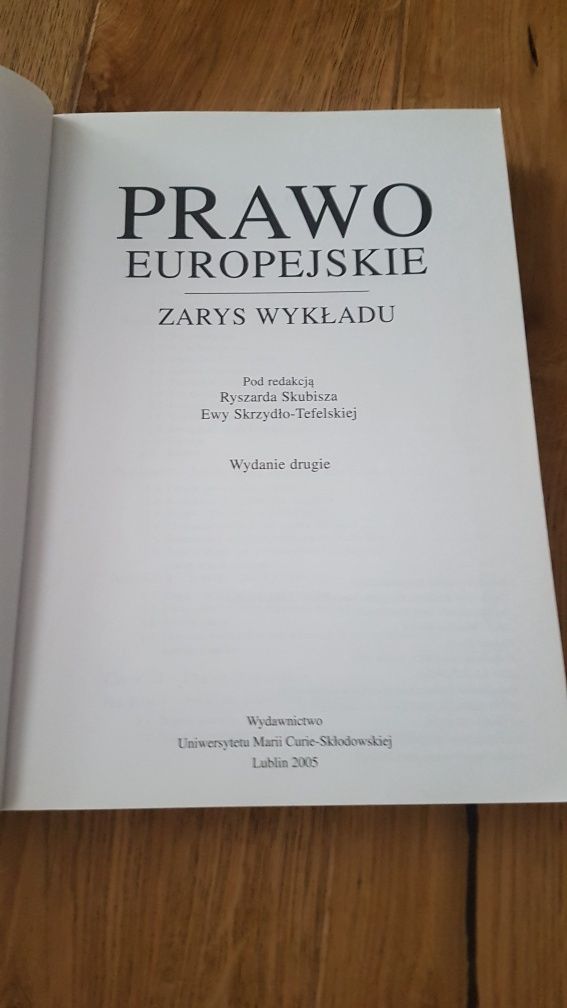 Książka prawo europejskie