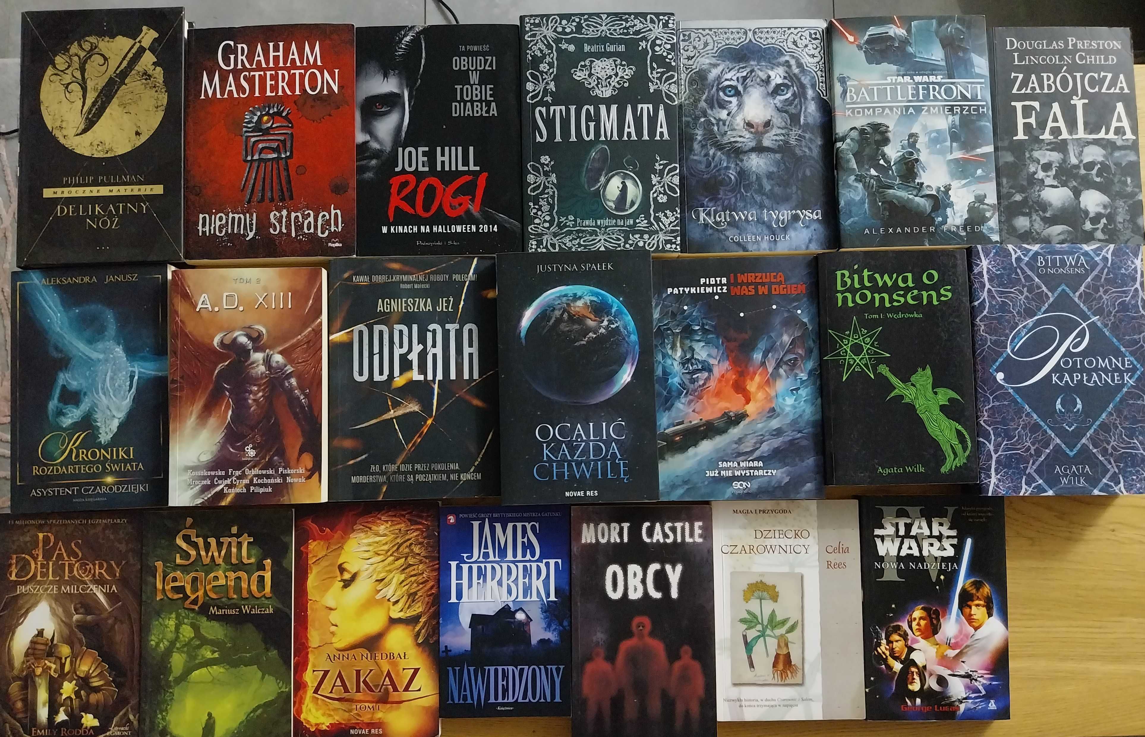 Sprzedam książki Kryminał, thriler, fantasy 21 sztuk!