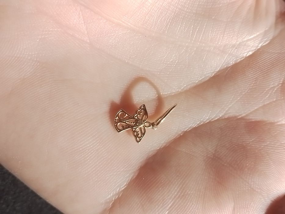 Золоті кульчики дитячі,дитячі підвіски