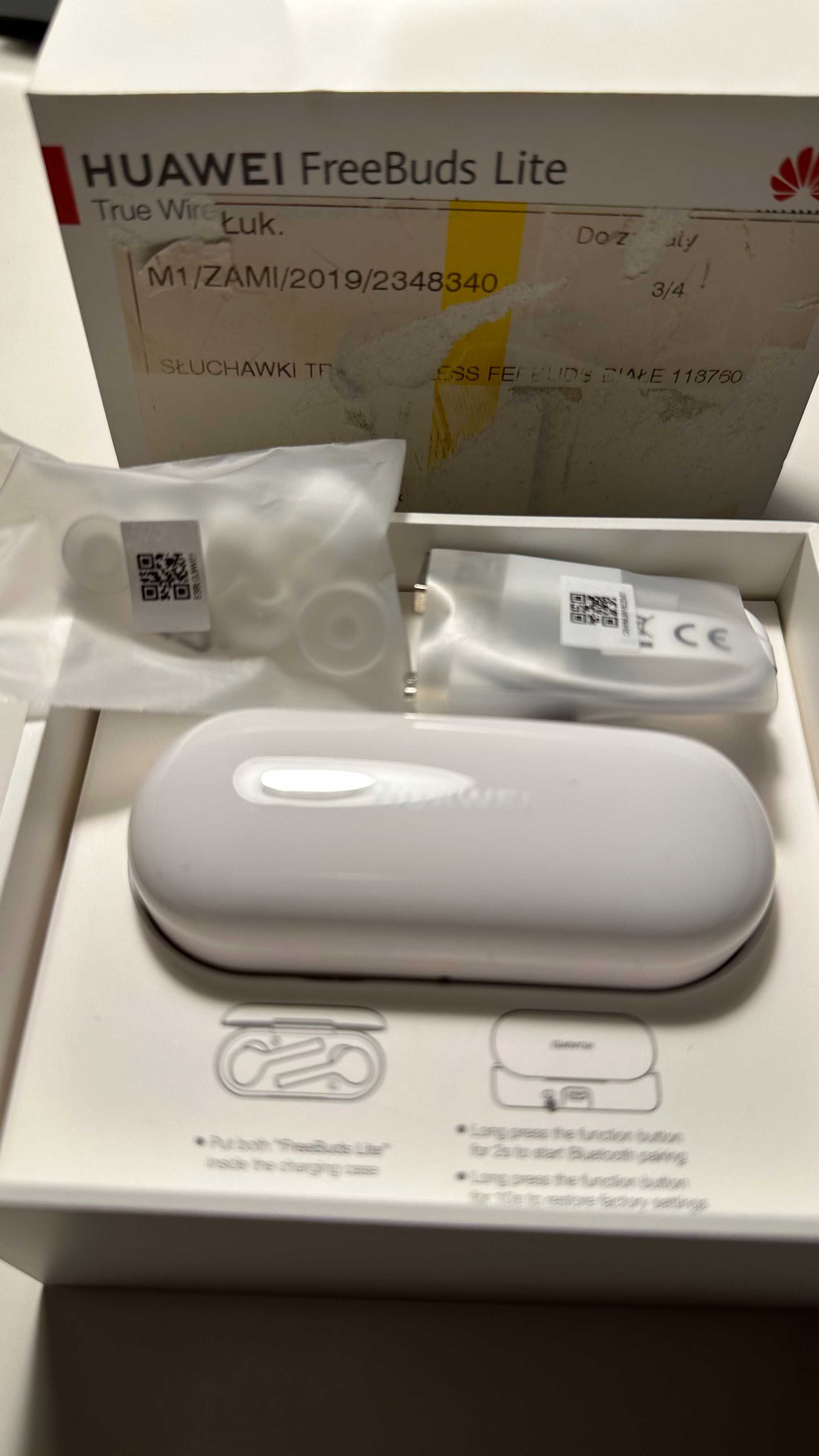 Słuchawki bezprzewodowe Huawei Free Buds Lite CM-H1C white - 112 zł