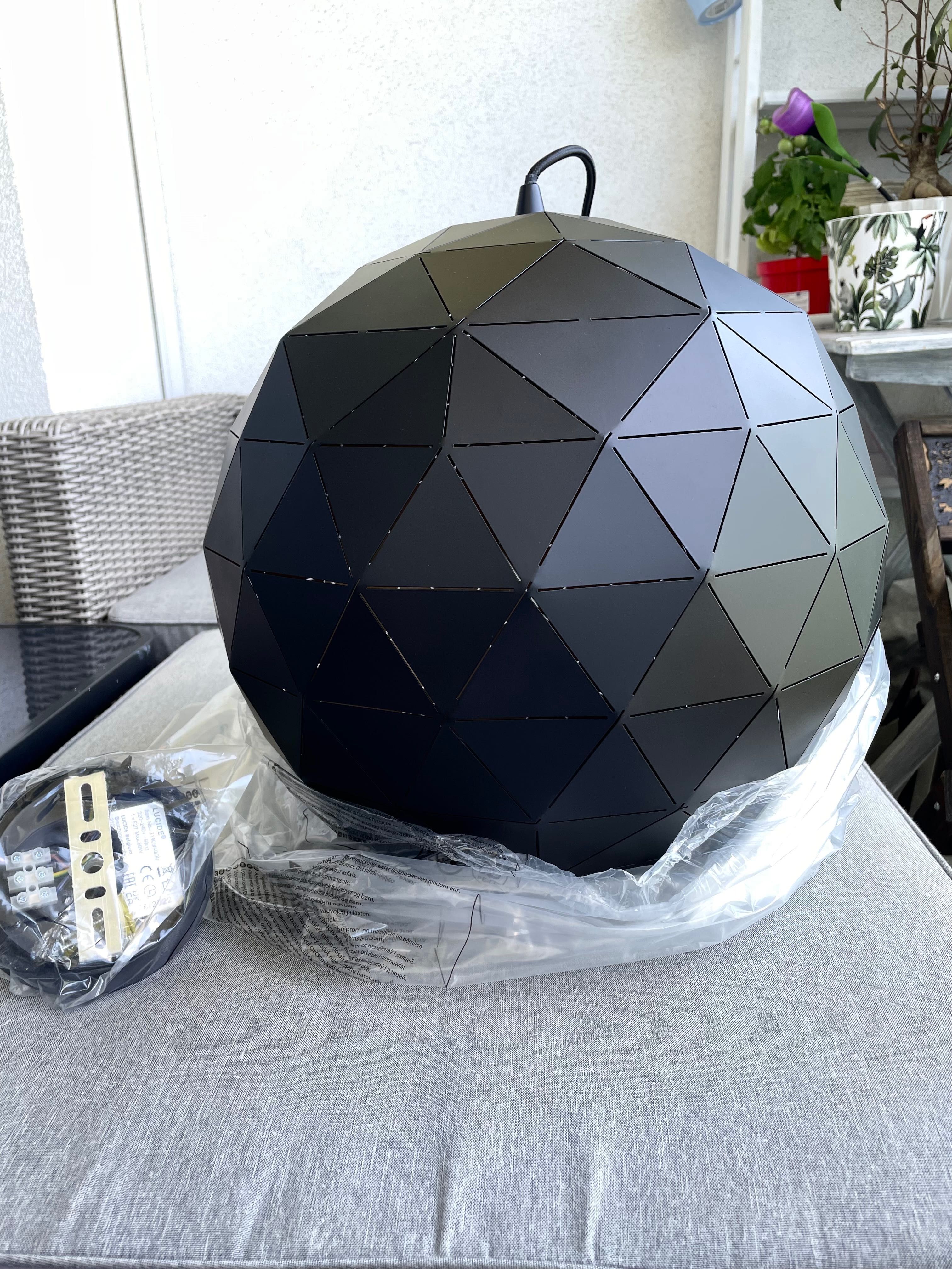 Duża, metalowa lampa wisząca Lucide Otona 21409/40/30