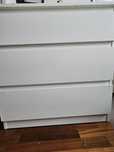 Komoda IKEA MALM  3 szuflady - biała